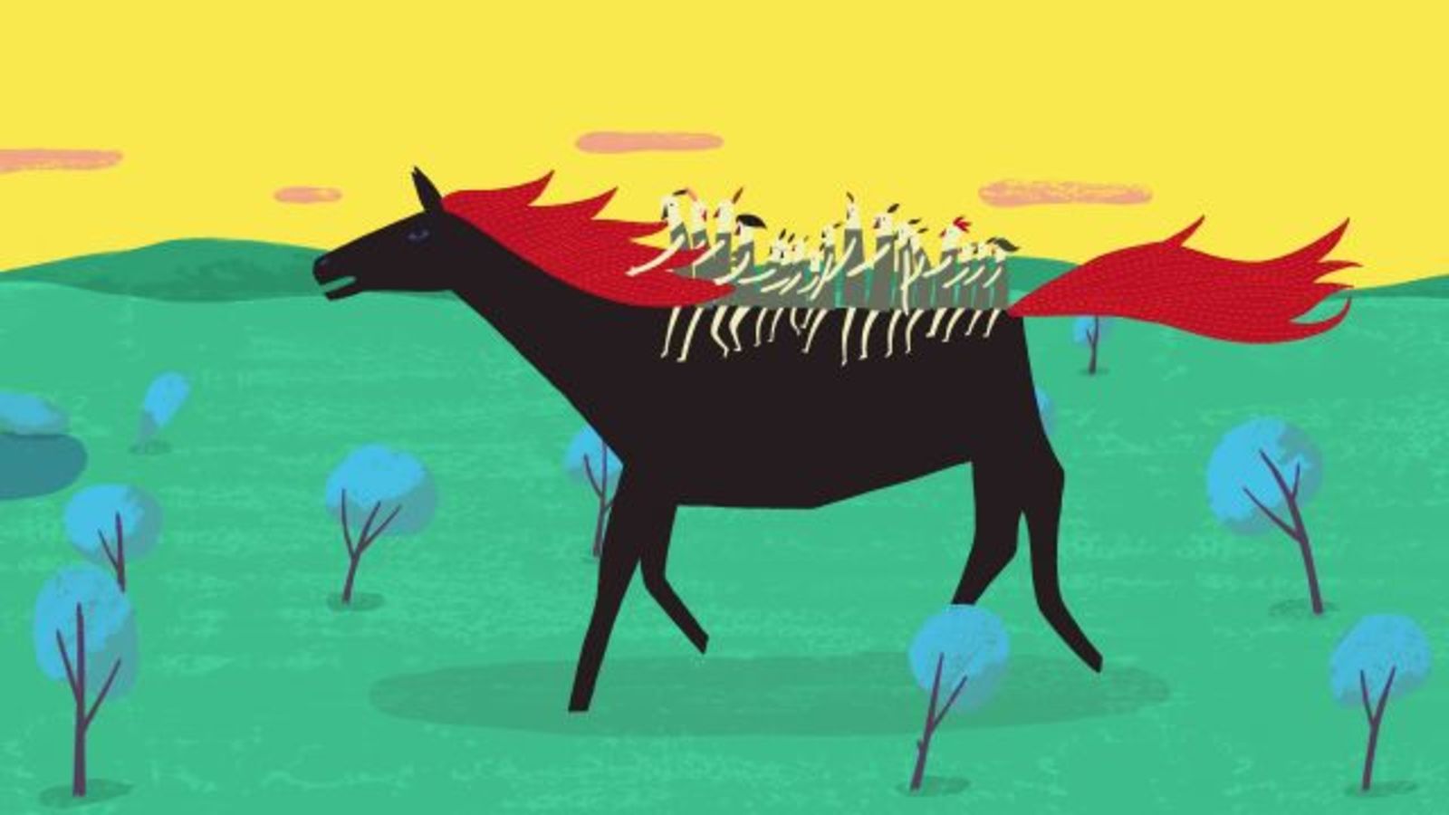 Presentation of a Bulgarian animated film at the first Days of Young European Cinema at the Conde Duque Cultural Centre in Madrid