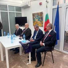 A Large Audience Gathered in the Mission Gallery for the Presentation Of a Book From the Writing Diplomats Program