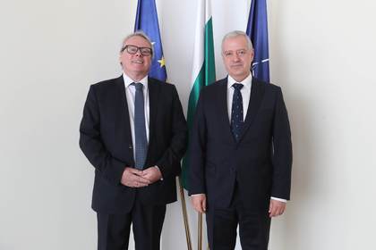 Minister of Foreign Affairs Ivan Kondov received today at the Foreign Ministry H.E. Joël Meyer, Ambassador of the French Republic in Bulgaria