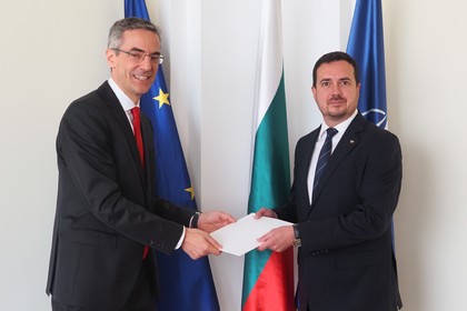 Deputy Minister for Foreign Affairs Nikolay Pavlov Receives Copies of Credentials from the Newly Appointed Ambassador of the Swiss Confederation to Bulgaria, H.E. Mr Pierre Hagmann