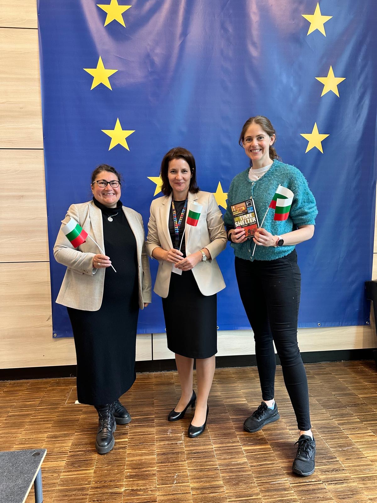 Präsentation über Bulgarien vor den Schülerinnen und Schülern der „Europäischen Schule Rhein-Main“