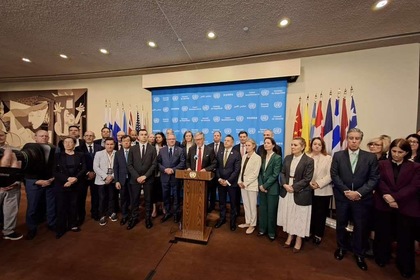 Bulgaria joined Ukraine, European Union Delegation to the UN and 48 UN Member States in a stakeout condemning Russia’s latest escalation of aggression against Ukraine and the intensified attacks against civilians and civilian infrastructure