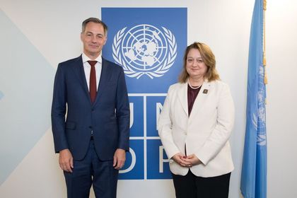 Ambassador Gergana Karadjova met with the Administrator of the United Nations Development Programme (UNDP), Alexander De Croo