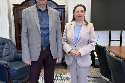 Среща на посланик Мария Ангелиева с Дьорд Хайдл, държавен секретар по обществените отношения на Министерството на социалните отношения и културата на Унгария