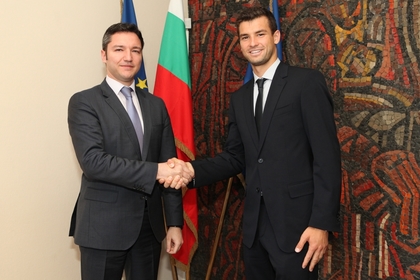Kristian Vigenin met with Grigor Dimitrov 