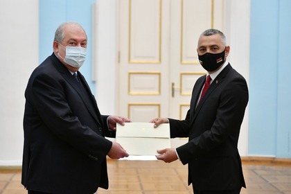 Ambassador Kalin Anastasov presented his credentials to the President of Armenia 