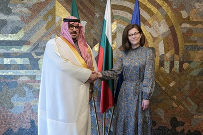 Министър Генчовска прие министъра на икономиката и планирането на Кралство Саудитска Арабия
