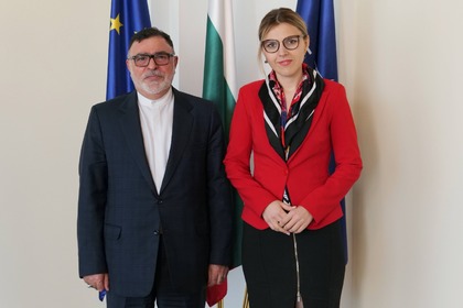 Заместник-министър Велислава Петрова прие посланика на Иран в България 